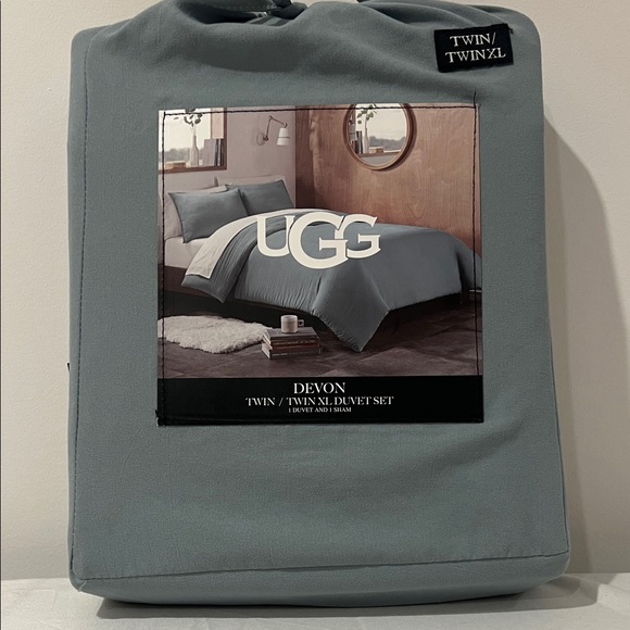 UGG Devon Twin/Twin XL Duvet Cover - Classic Gray - Picture 1 of 2